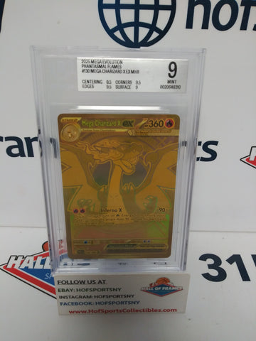2025 POKEMON PHANTASMAL FLAMES MEGA CHARIZARD X EX HYPER RARE BGS 9!