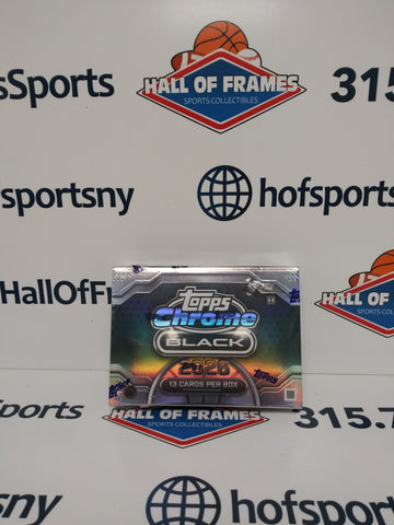 2025/26 TOPPS CHROME BLACK BASKETBALL HOBBY BOX SEALED!