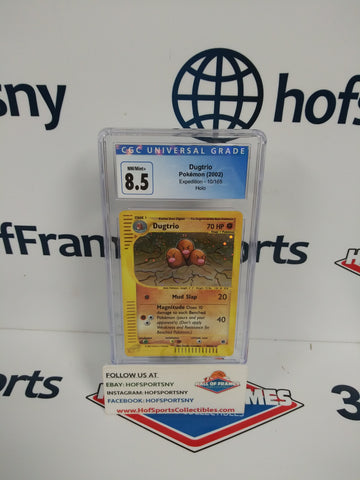 2002 POKEMON EXPEDITION DUGTRIO #10 CGC 8.5!