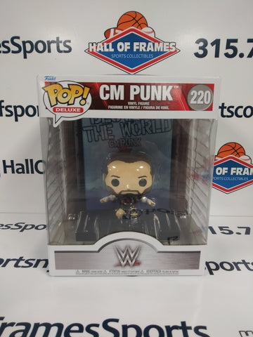 CM PUNK WWE FUNKO POP! DELUXE WITH ENTRANCE #220!