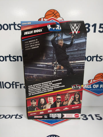 JELLY ROLL WWE ELITE COLLECTION MATTEL SERIES 128 FIRST TIME IN LINE!