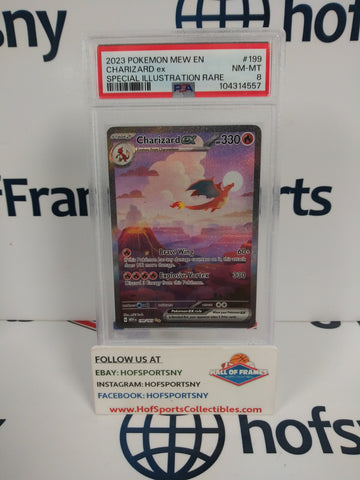 2023 POKEMON 151 CHARIZARD EX SIR #199 PSA 8!