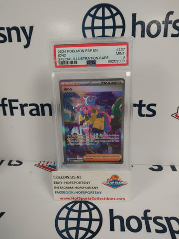 2024 POKEMON PALDEAN FATES IONO SIR #237 PSA 9!