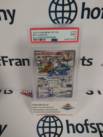 2024 POKEMON TEMPORAL FORCES METAGROSS IR #178 PSA 9!