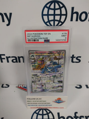 2024 POKEMON TEMPORAL FORCES METAGROSS IR #178 PSA 9!