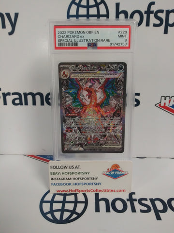 2023 POKEMON OBSIDIAN FLAMES CHARIZARD EX SIR #223 PSA 9!