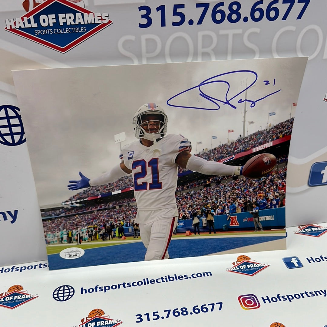 JORDAN POYER SIGNED BILLS 8X10 PHOTO - JSA COA