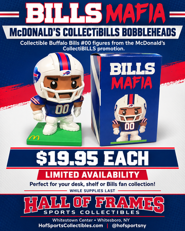 BUFFALO BILLS COLLECTIBLLES MCDONALDS BOBBLEHEAD