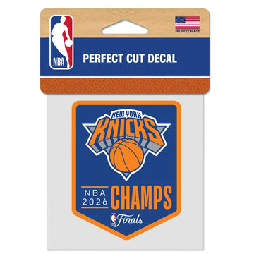World Champions New York Knicks 2026 NBA Finals Champions Perfect Cut Color Decal 4" x 4"