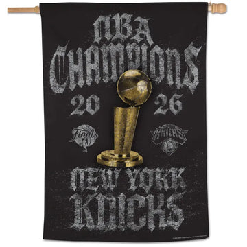 World Champions New York Knicks 2026 NBA Finals Champions Vertical Flag 28" x 40"