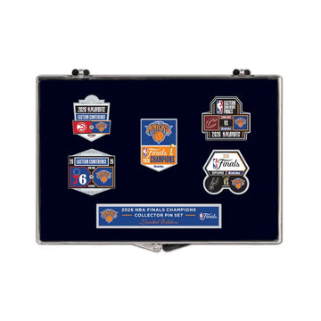 World Champions New York Knicks 2026 NBA Finals Champions 5pc Pin Set