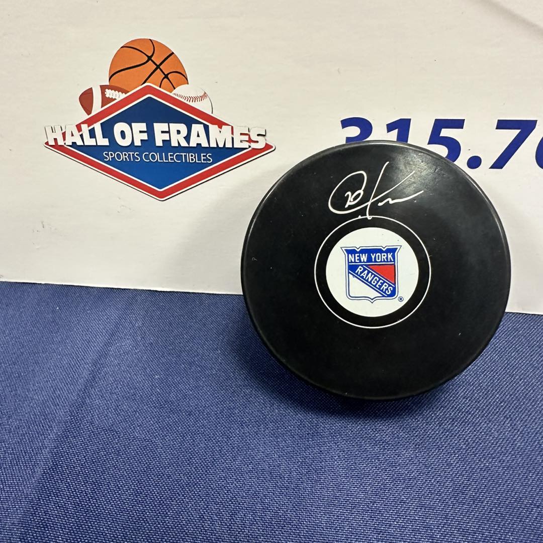 CHRIS KREIDER SIGNED RANGERS PUCK BECKETT COA
