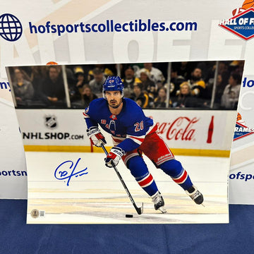 CHRIS KREIDER SIGNED RAQNGERS 11X14 PHOTO BECKETT COA