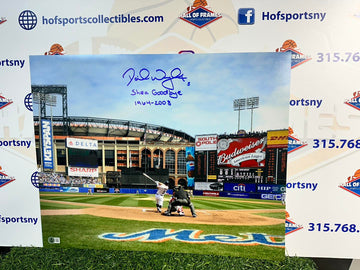 DAVID WRIGHT SIGNED 16X20 SHEA / CITI FIELD INSCRIBED BAS COA