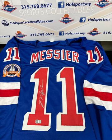 MARK MESSIER SIGNED NY RANGERS STANLEY CUP CUSTOM JERSEY - BAS COA