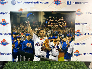 DAVID WRIGHT SIGNED 16X20 NY METS LAST GAME INSCRIBED BAS COA