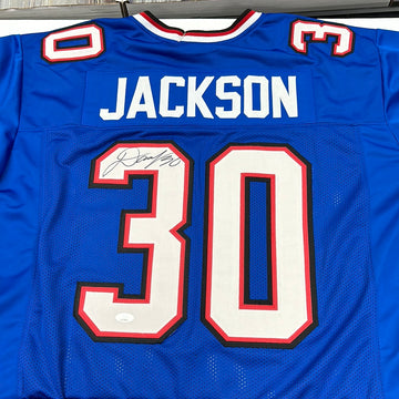 DANE JACKSON SIGNED BUFFALO BILLS BLUE CUSTOM JERSEY JSA