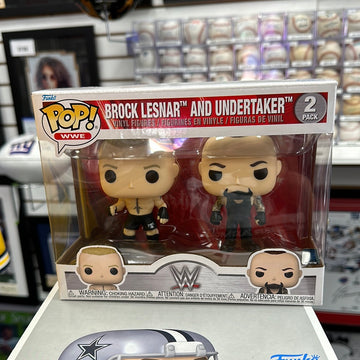 BROCK LESNAR & UNDERTAKER FUNKO POP WWE 2 PACK!