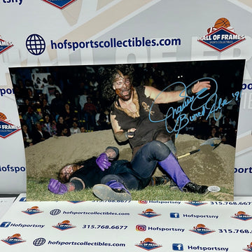 MICK FOLEY - MANKIND SIGNED 11X17 W/ THE UNDERTAKER BURIED ALIVE JSA COA