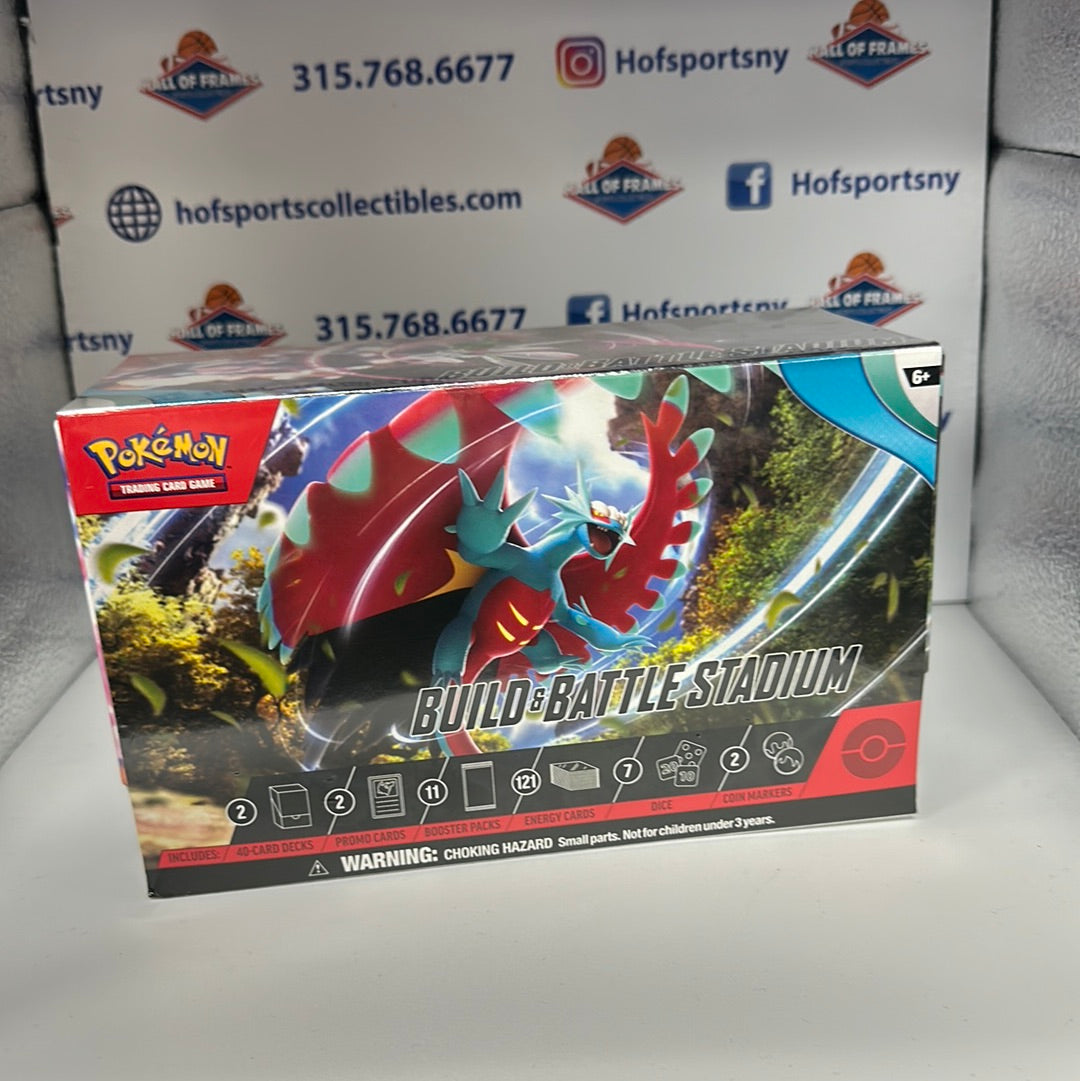 POKEMON BUILD AND BATTLE STADIUM BOX! 11 BOOSTERS PACKS!