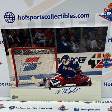 MIKE RICHTER SIGNED NY RANGERS 11X14 - BECKETT