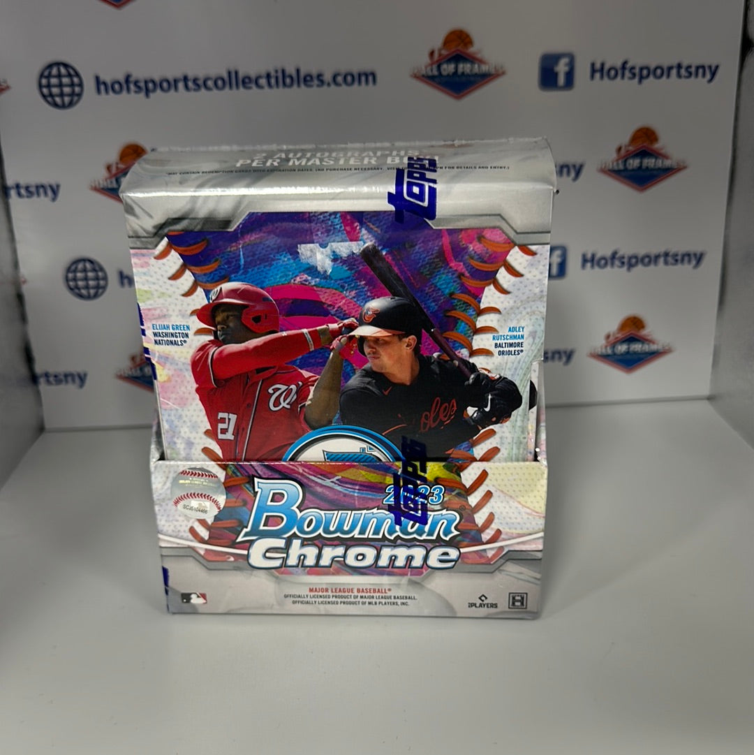 2023 BOWMAN CHROME HOBBY BOX! 2 AUTOS!