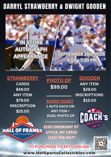 DARRYL STRAWBERRY AUTOGRAPH CARD TICKET