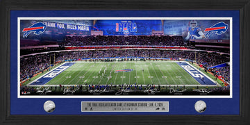 Large Framed Pano Bills Last Game @ Highmark Stadium Limited Edition