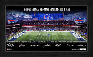 NEW Buffalo Bills Final Game at Highmark Framed Limited Edition