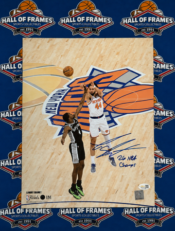 LANDRY SHAMET SIGNED KNICKS 11X14 INSCRIBED 26 NBA CHAMPS - JSA WITNESSED