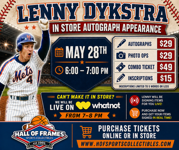 LENNY DYKSTRA AUTOGRAPH TICKET