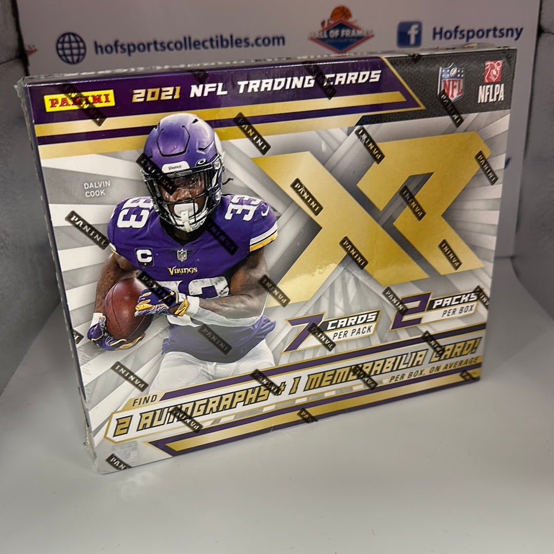 2021 PANINI XR FOOTBALL HOBBY BOX! FIND 3 HITS!