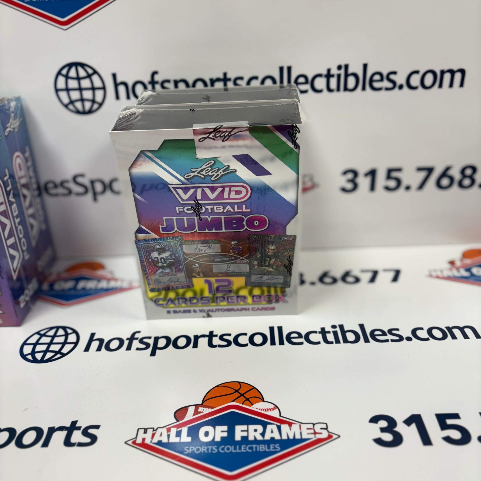2025 LEAF VIVID FOOTBALL JUMBO BOX! 10 AUTOGRAPH CARDS!