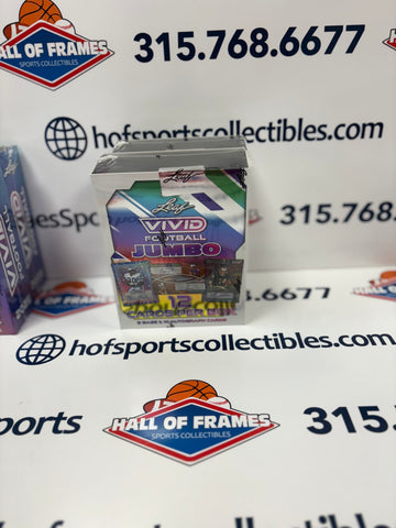 2025 LEAF VIVID FOOTBALL JUMBO BOX! 10 AUTOGRAPH CARDS!