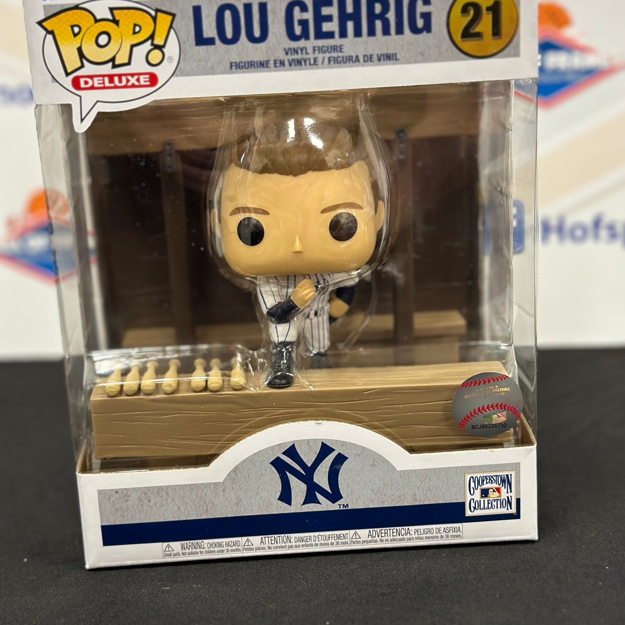 LOU GHERIG NEW YORK YANKEES FUNKO POP DELUXE! IN DUGOUT! #21