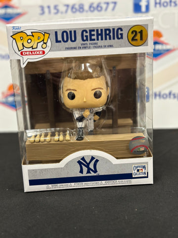 LOU GHERIG NEW YORK YANKEES FUNKO POP DELUXE! IN DUGOUT! #21