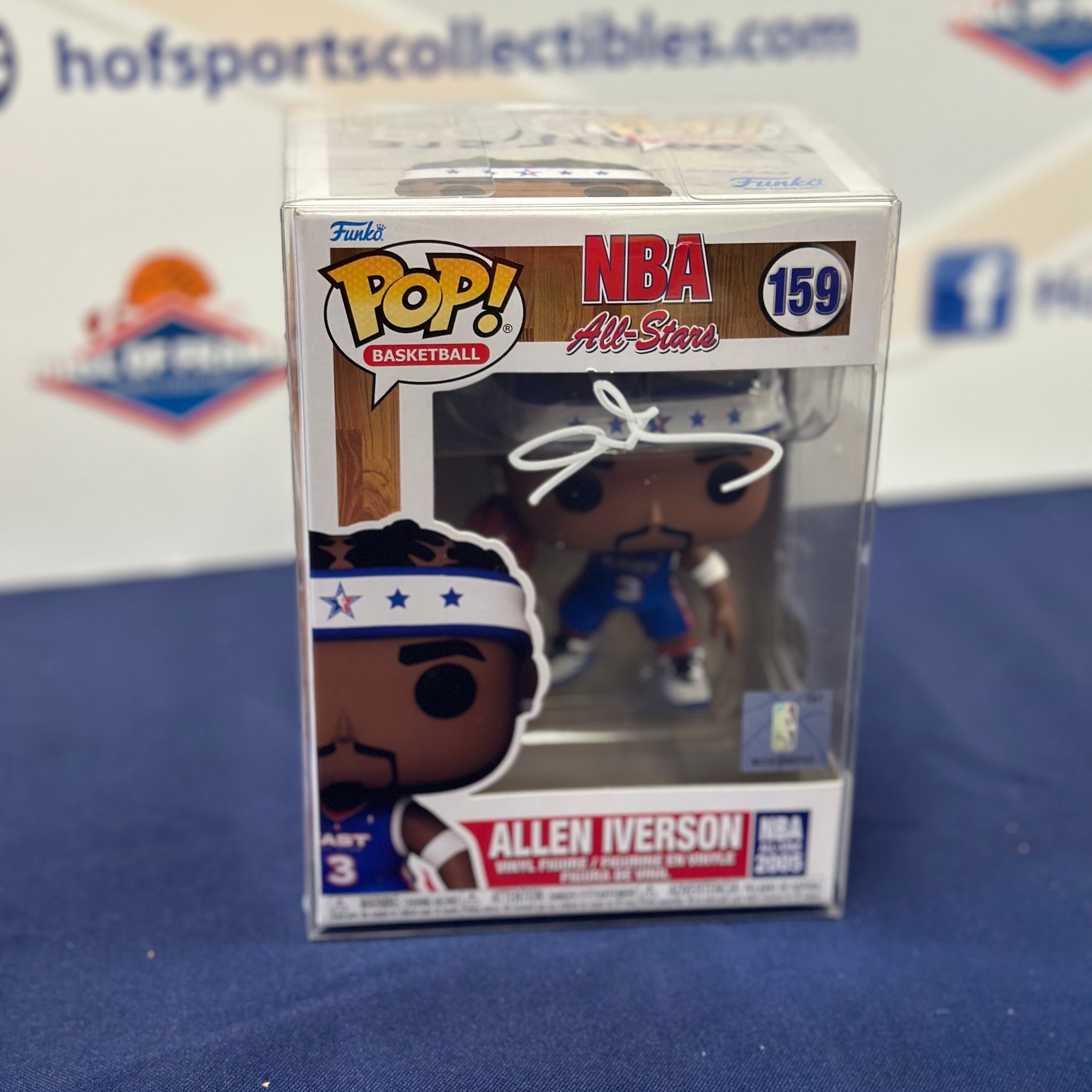 ALLEN IVERSON SIGNED NBA ALL STARS FUNKO POP! BAS AUTHENTIC!