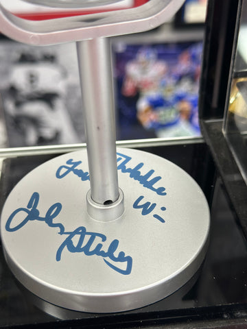 JOHN STERLING SIGNED MICROPHONE INC THEEE YANKEES WIN  - BECKETT