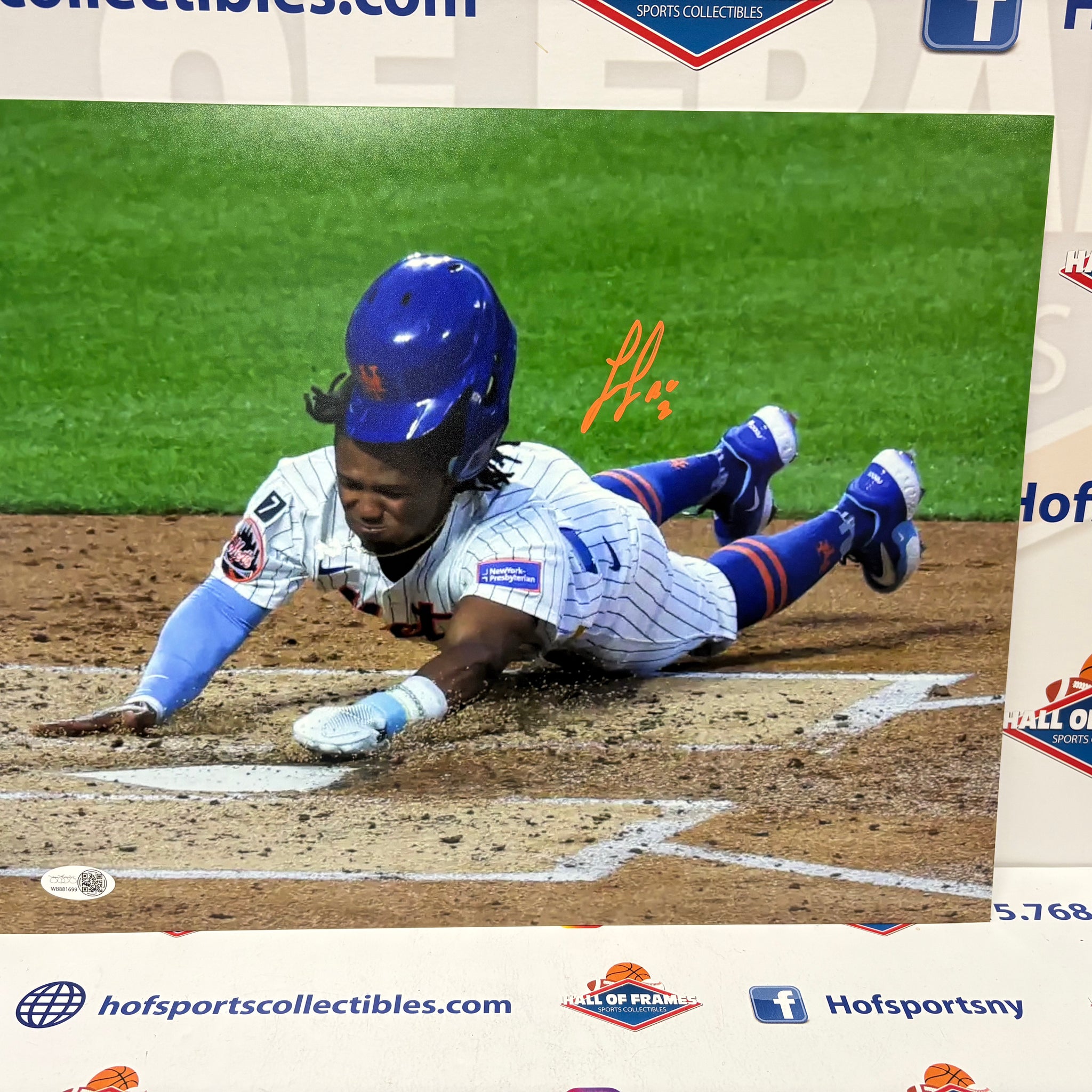 LUISANGEL ACUNA NY METS SIGNED 11X14 JSA WITNESSED