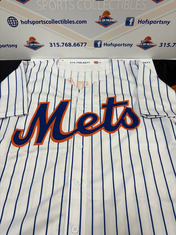 LUISANGEL ACUNA SIGNED NY METS CUSTOM PINSTRIPE JERSEY JSA WITNESSED