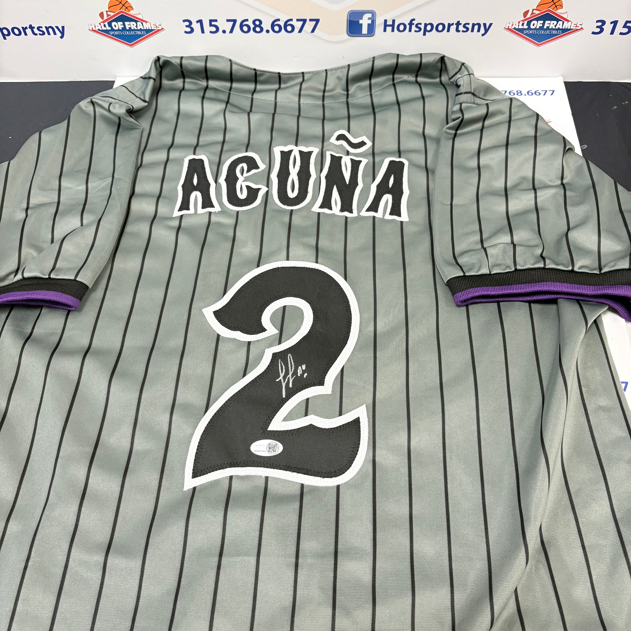 LUISANGEL ACUNA SIGNED NY METS CUSTOM CITY CONNECT JERSEY JSA WITNESSED