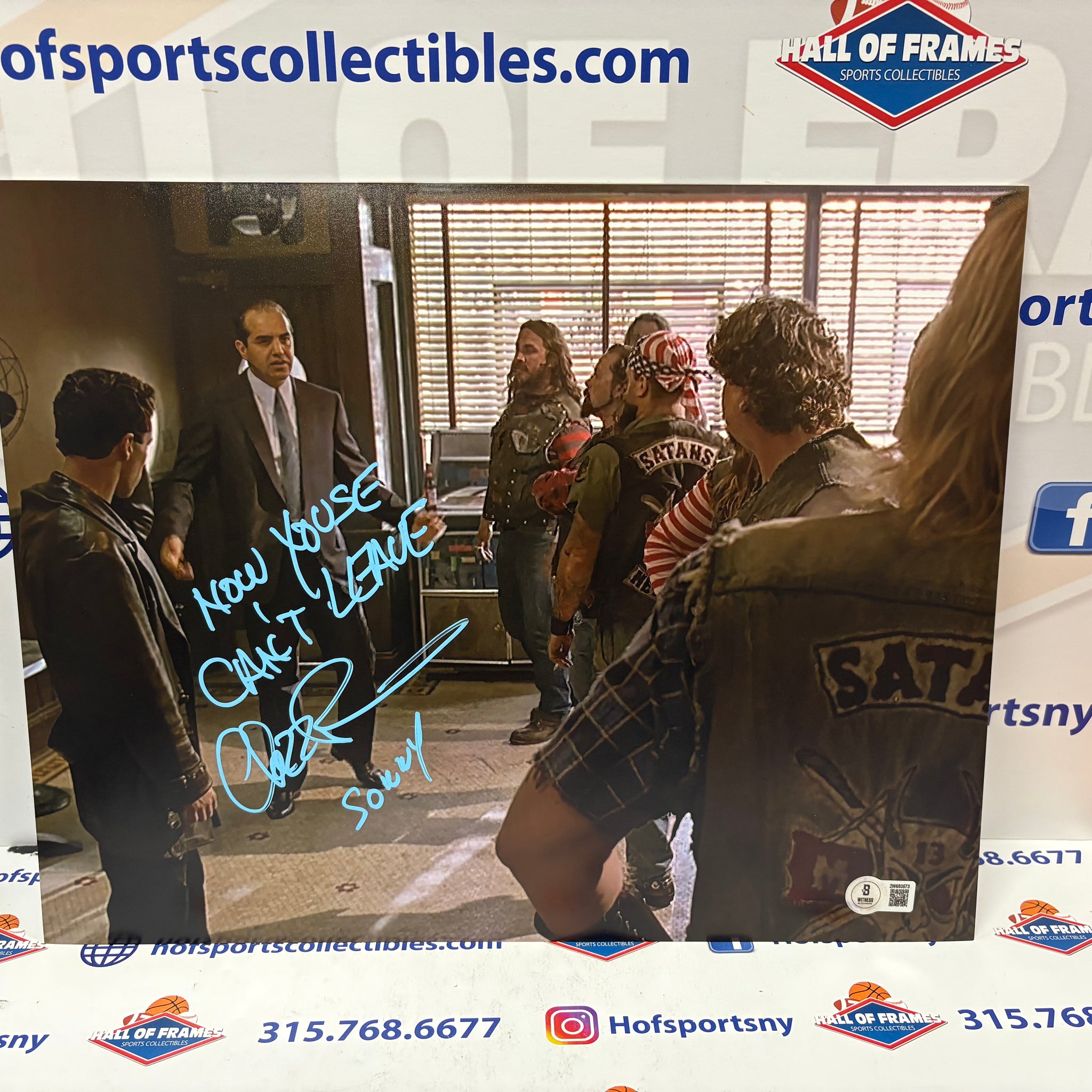 Chazz Palminteri SIGNED BRONX TALE  11X14 "NOW YOUSE CAN'T LEAVE" JSA