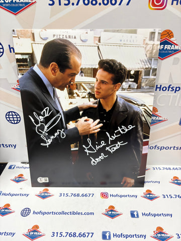 Chazz Palminteri SIGNED BRONX TALE  11X14 "GIVE HER THE DOOR TEST" JSA