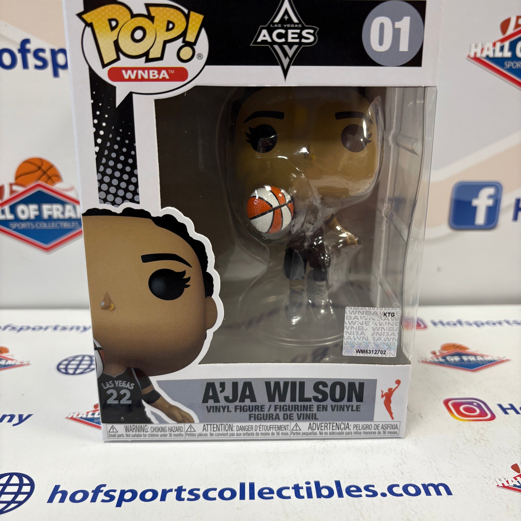 A'JA WILSON WNBA LAS VEGAS ACES FUNKO POP #1