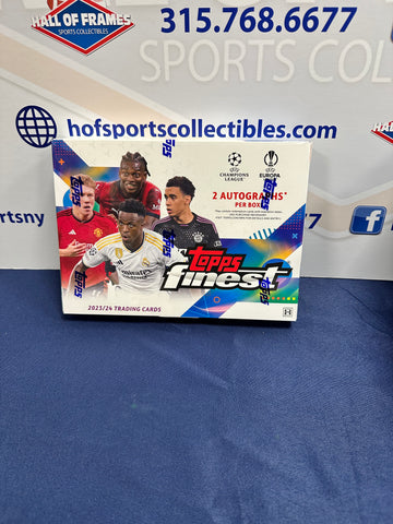 2023-24 TOPPS UEFA CLUB COMPETITIONS FINEST SOCCER HOBBY BOX