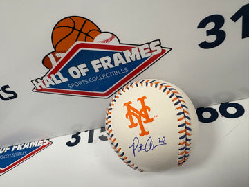 PETE ALONSO SIGNED METS MLB LOGO SIGNED BASEBALL - FANATICS COA