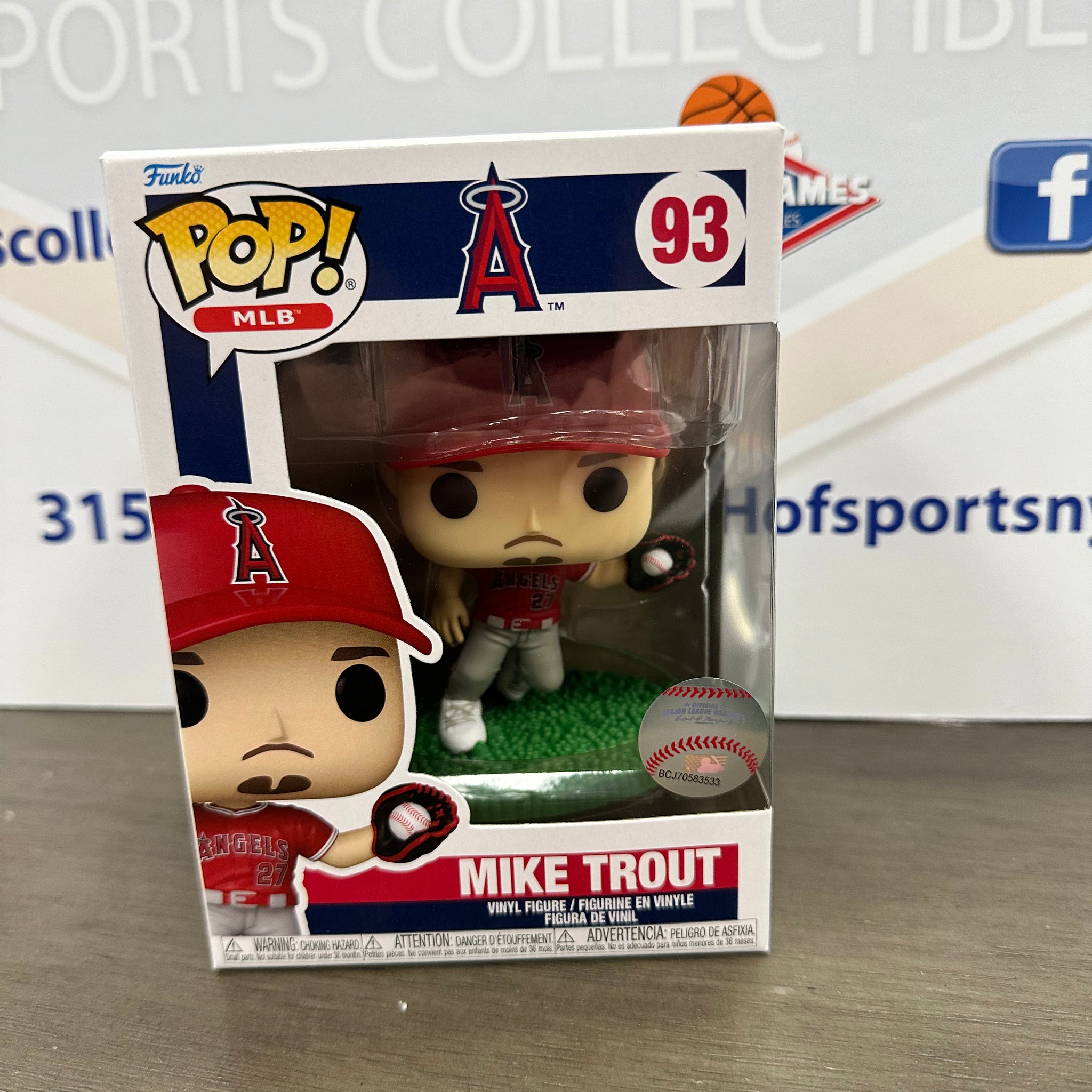 MIKE TROUT LOS ANGELES ANGELS FUNKO POP MLB #93!