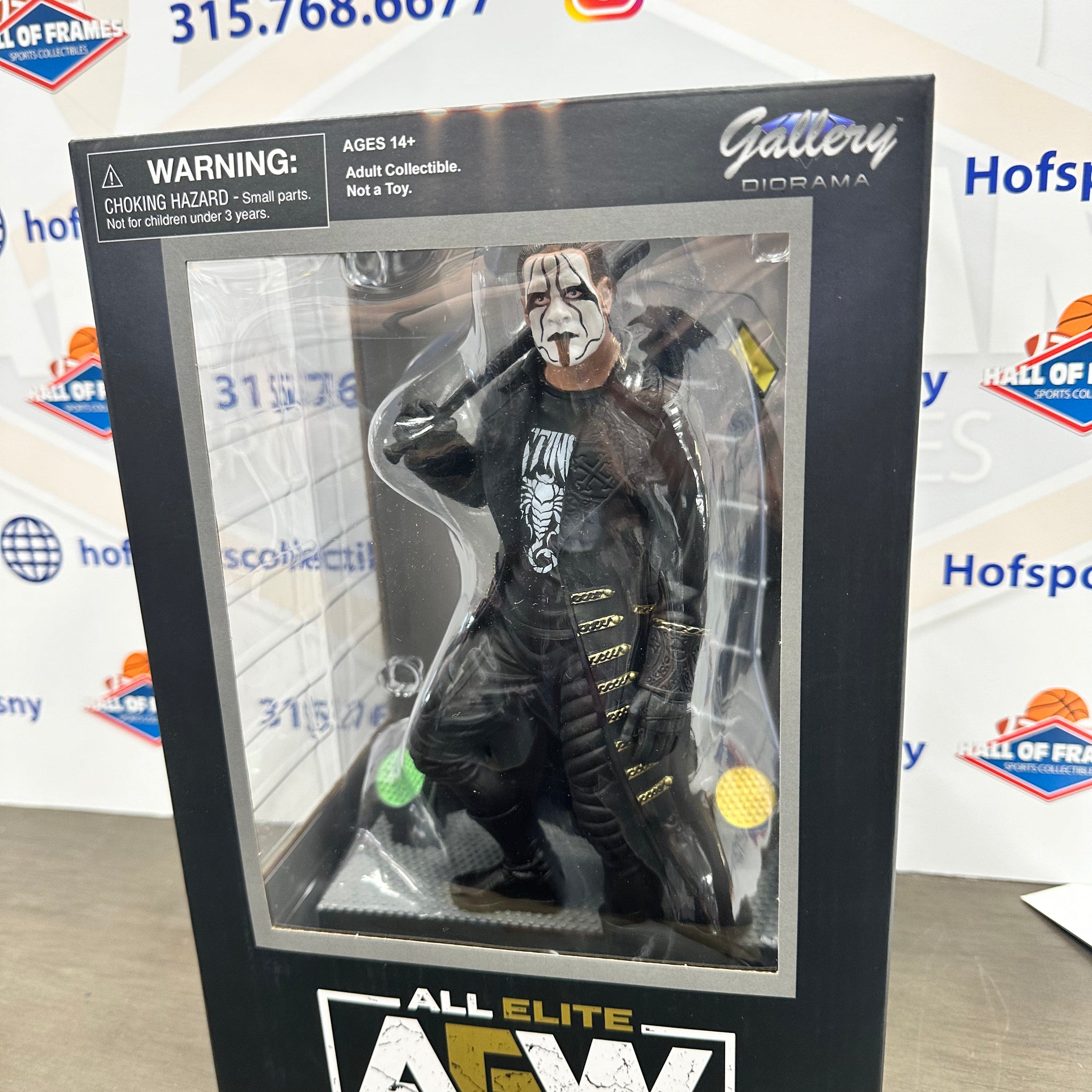 STING AEW GALLERY 10" DIORAMA PVC STATUE!