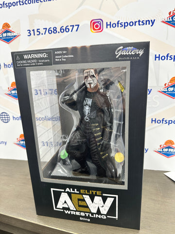 STING AEW GALLERY 10" DIORAMA PVC STATUE!