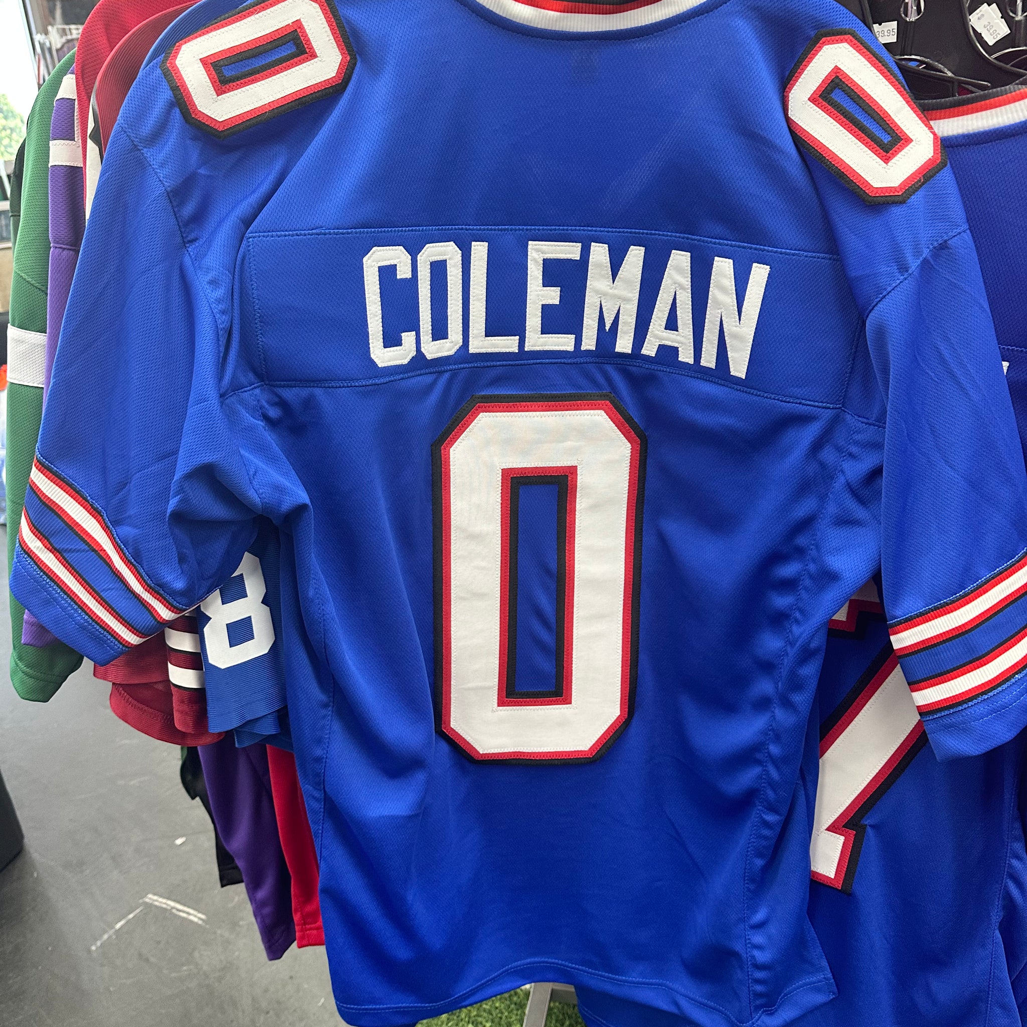 KEON COLEMAN BUFFALO BILLS CUSTOM REPLICA JERSEY! STITCHED XL!